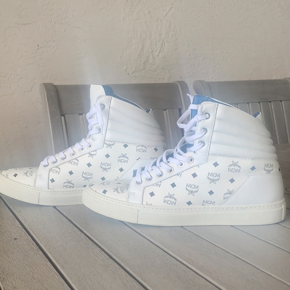 MCM | Visetos High Top Sneakers | SZ 44 (US 11) - Picture 2 of 4